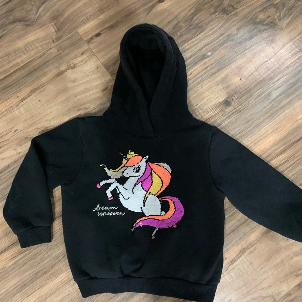 Toddler Girl’s Unicorn Sequin Hoodie H&M